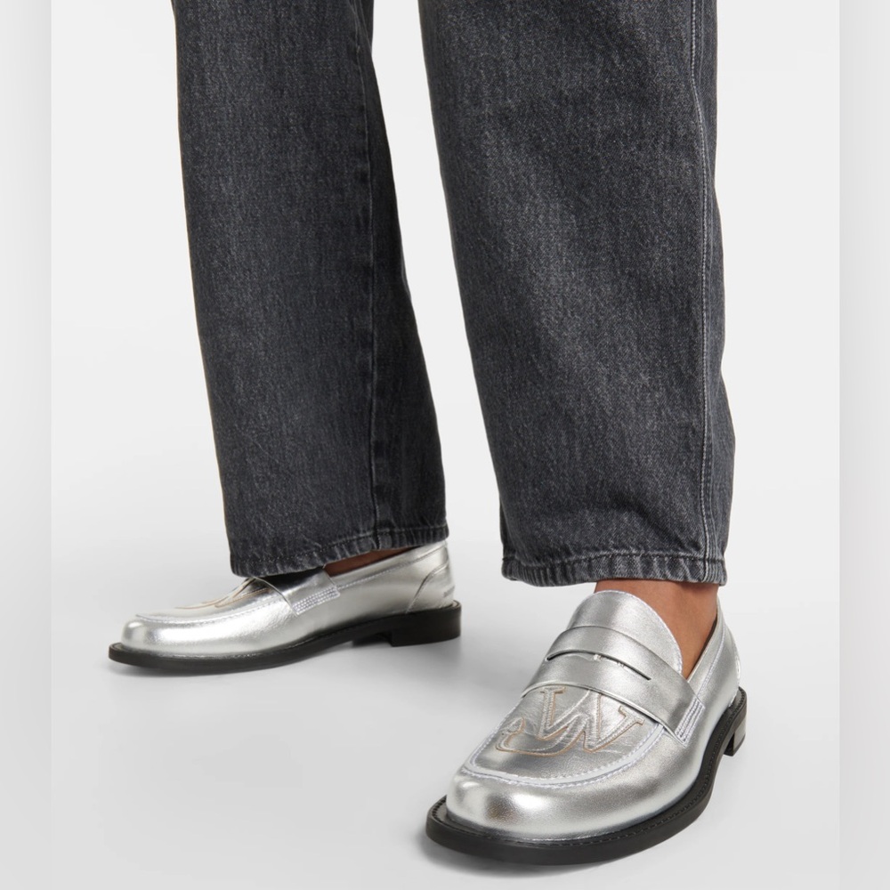 JW ANDERSON Anchor leather loafers